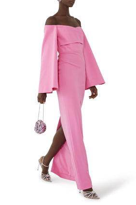 Eliana Maxi Elbise - Pembe