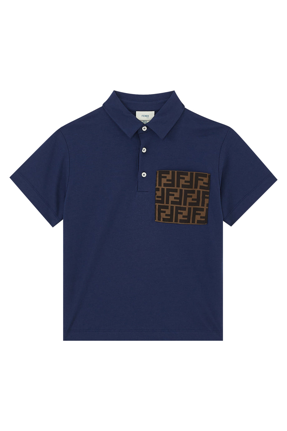 Çocuk Logo Cepli Polo Yaka Tişört - Lacivert