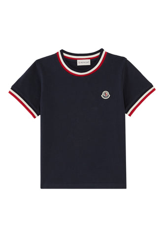 Çocuklar için Moncler Logo Pamuklu Tişört
