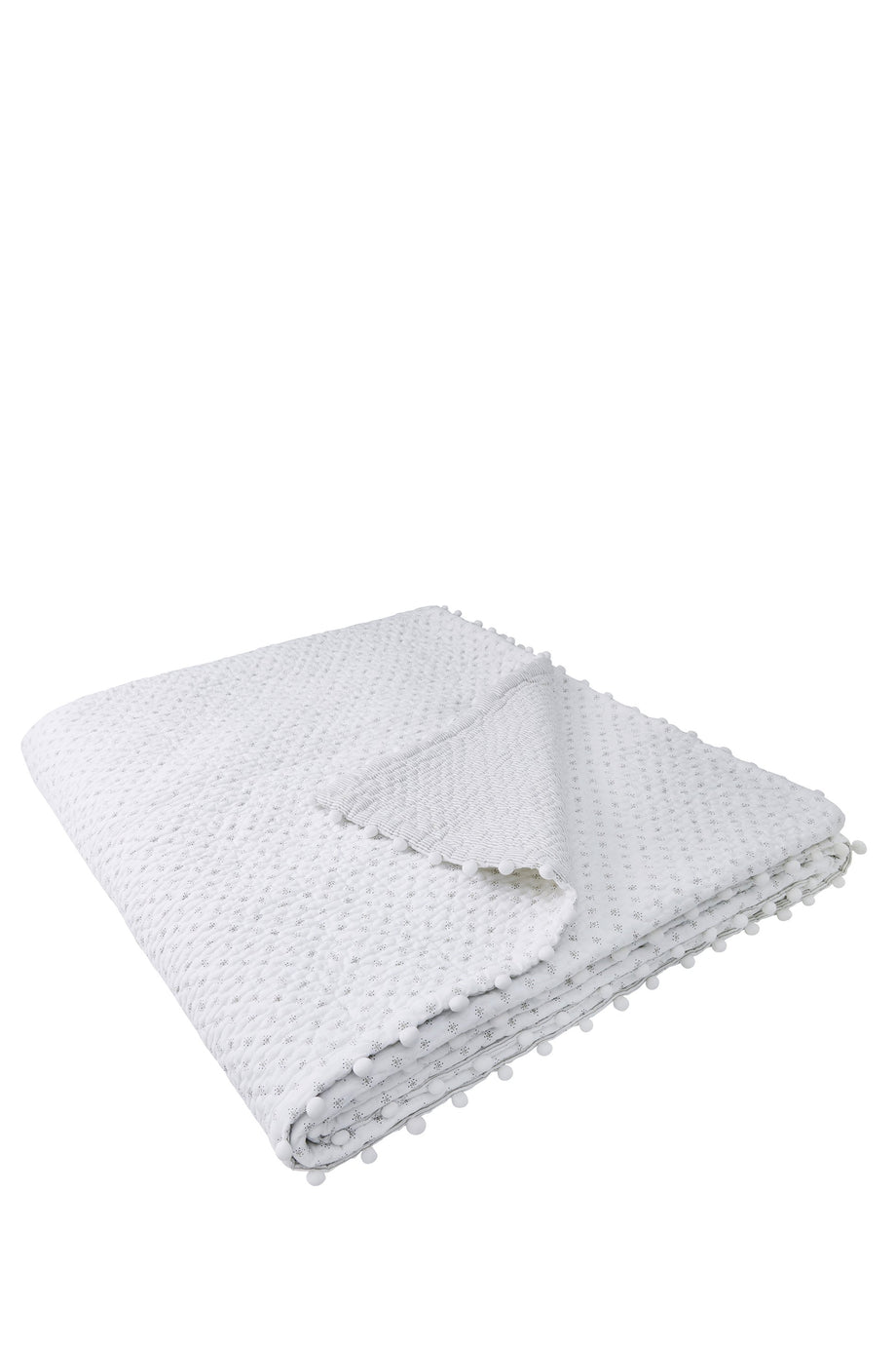 Brittany Yatak Örtüsü – Ters Yüz Edilebilir ve Pom-Pom Detaylı Şık Tasarım