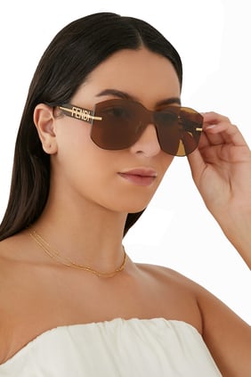 Fendi Fendigraphy Oversize Güneş Gözlüğü