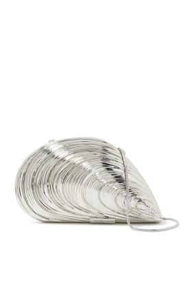 Bridget Metal Kabuk Clutch - Gümüş