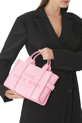 Deriden Yapılmış Pembe Şeker Mini Tote Çanta
