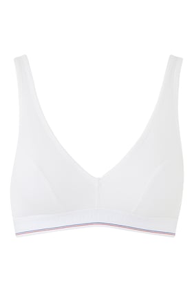 Ribanalı V Yaka Bralet - BEYAZ
