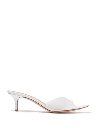 Elle 55 Plexi Mules - Beyaz