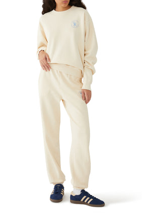 Logo Pamuklu Sweatshirt - Şıklık ve Konfor Bir Arada