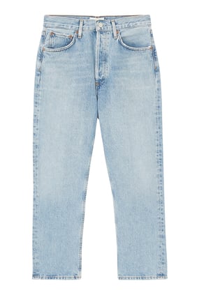 Riley Yüksek Bel Kısa Jean Pantolon