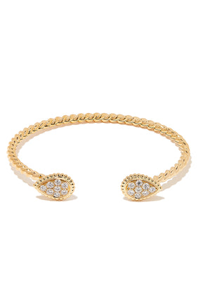 Serpent Bohème Bileklik, 18K Sarı Altın ve Elmas