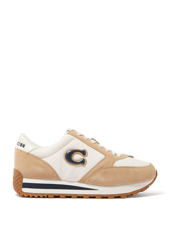 Koşu Deri Sneaker - BEYAZ