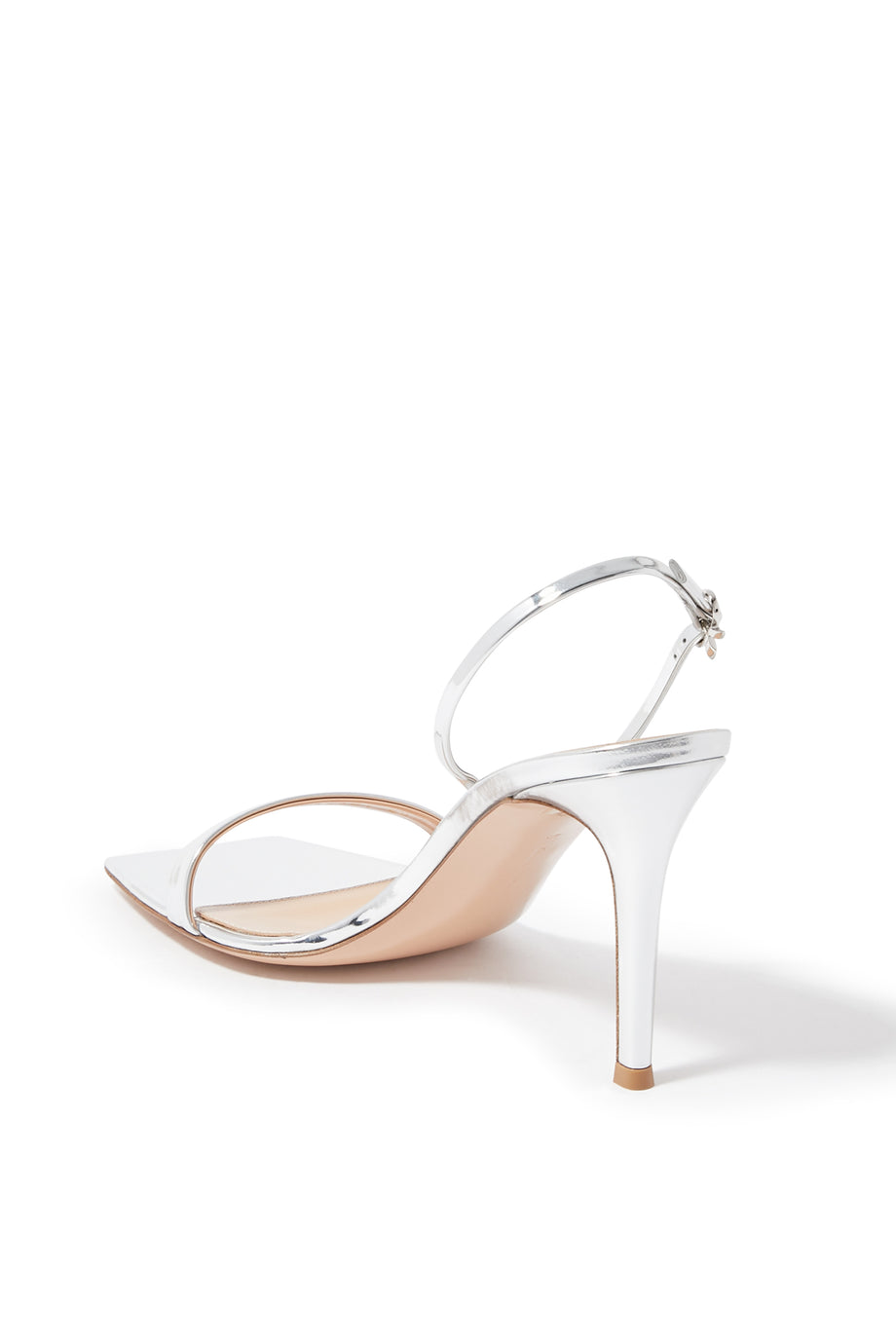 Gianvito Rossi 85mm Stiletto Sandalet - Gümüş