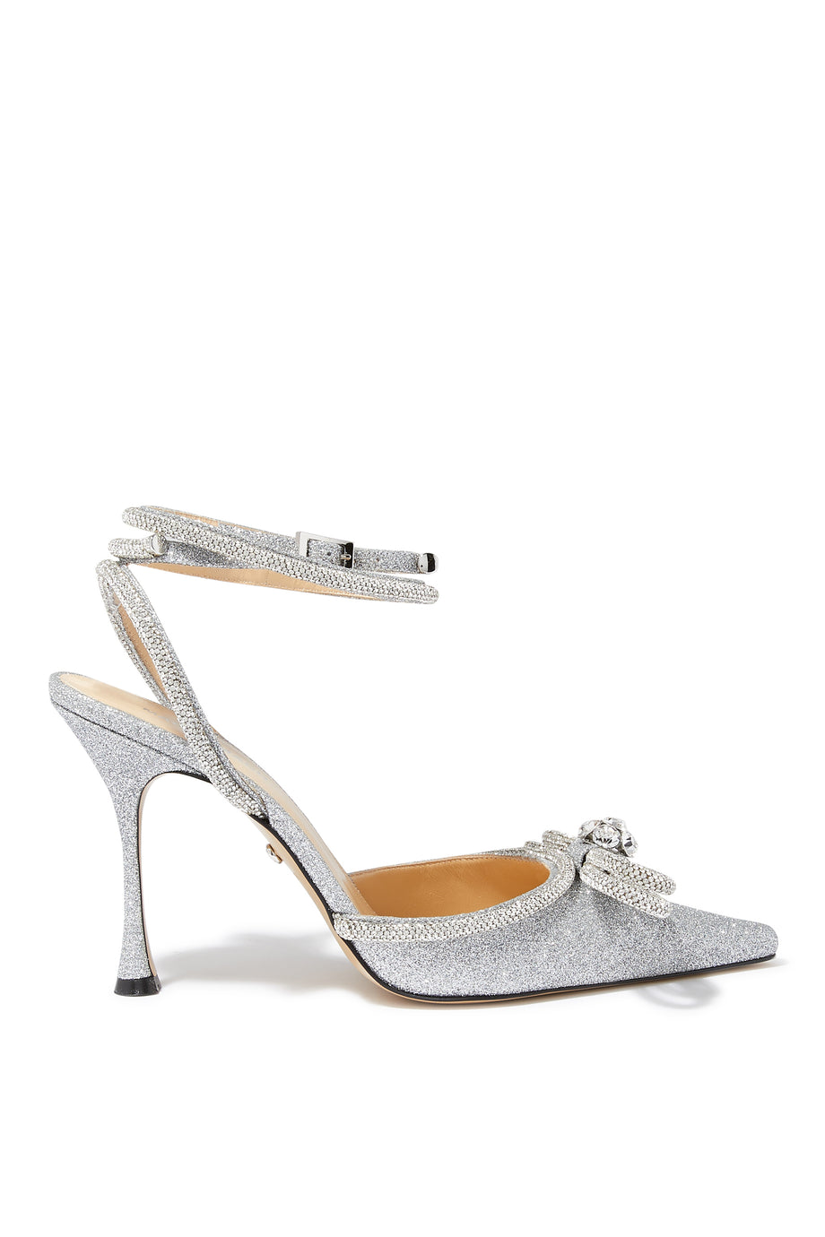 Işıltılı Çift Kurdele 105 Topuklu Ayakkabılar