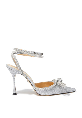 Işıltılı Çift Kurdele 105 Topuklu Ayakkabılar