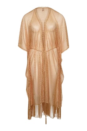 Şık Mesh Kaftan - Plaj ve Havuz İçin Rahat Seçim