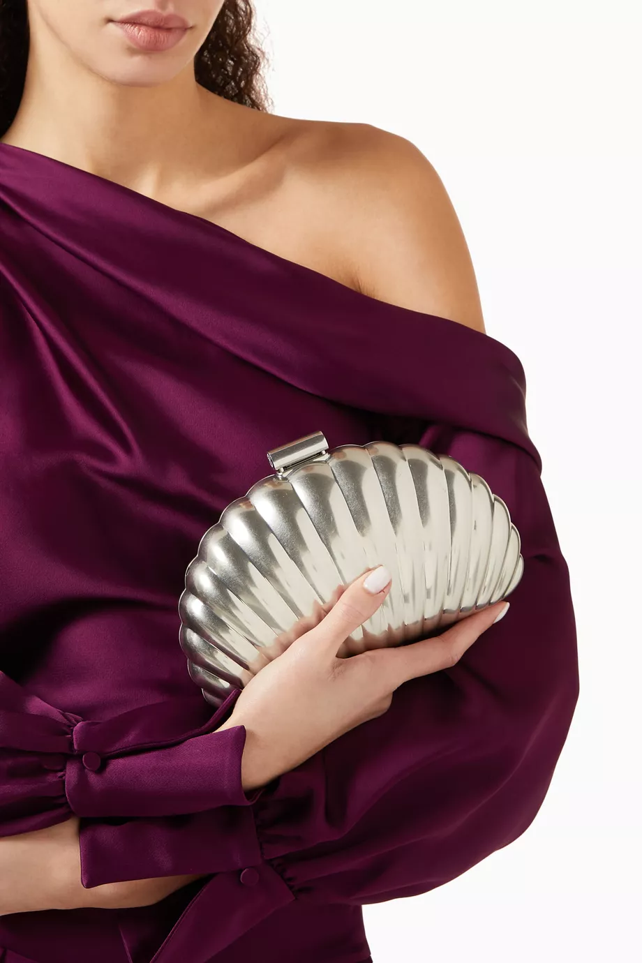 Monet Shell Metal El Çantası, Simkhai, Zarif & Eğlenceli