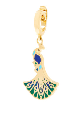 Elmaslı 18K Sarı Altın Nazar Boncuğu Charm