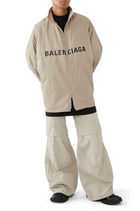 Balenciaga Logo Fermuarlı Ceket