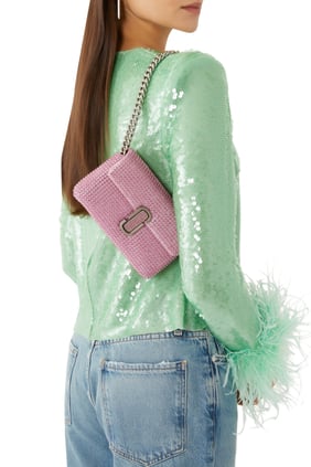 Rhinestone J Marc Mini Omuz Çantası