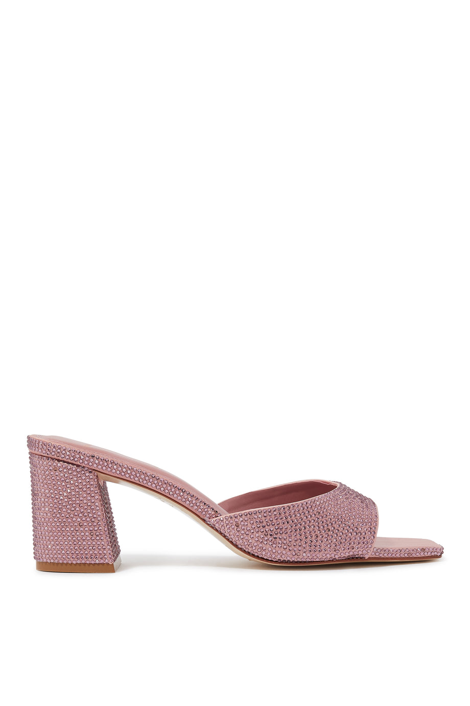 Dia 65 Blok Topuklu Mules - Pembe