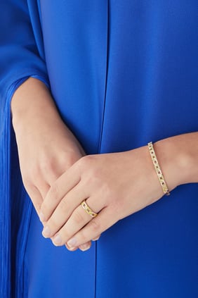 Fizzy Rebel Bilezik, 18 Ayar Pembe Altın ve Pırlantalar