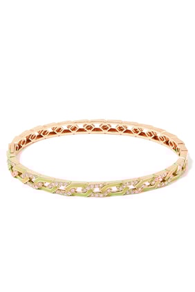 Fizzy Rebel Bilezik, 18 Ayar Pembe Altın ve Pırlantalar