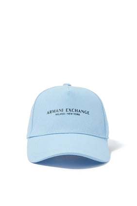 Armani Exchange Mavi Logo Beyzbol Şapkası