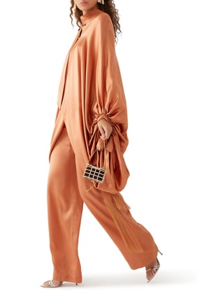 Mini Azores Saten Kaftan