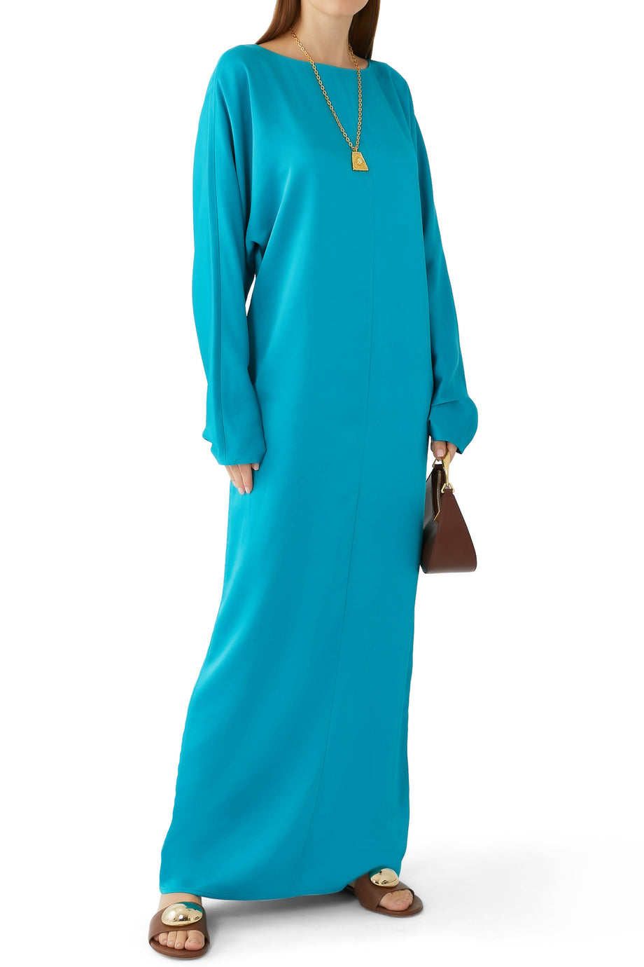 Sferik Düz Deri Sandalet - Açık/Pastel Kahverengi