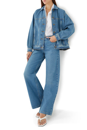Mimi Geniş Paça Jean Pantolon
