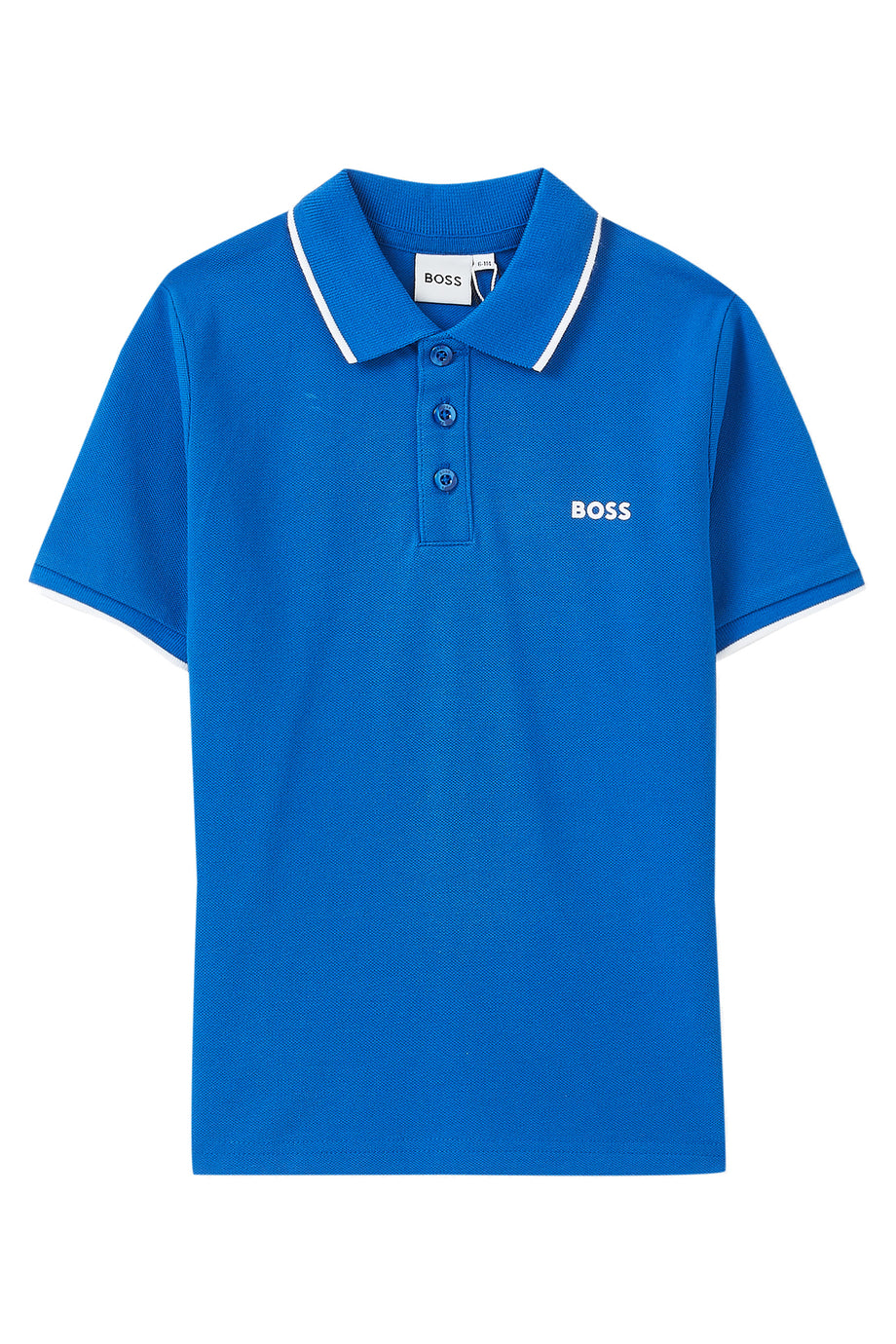 Şık ve Rahat Logo Detaylı Çocuk Polo - Mavi