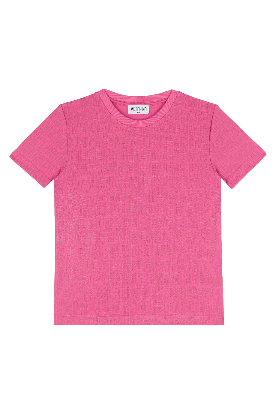 Çocuklar İçin Logo Baskılı Tişört - Pembe