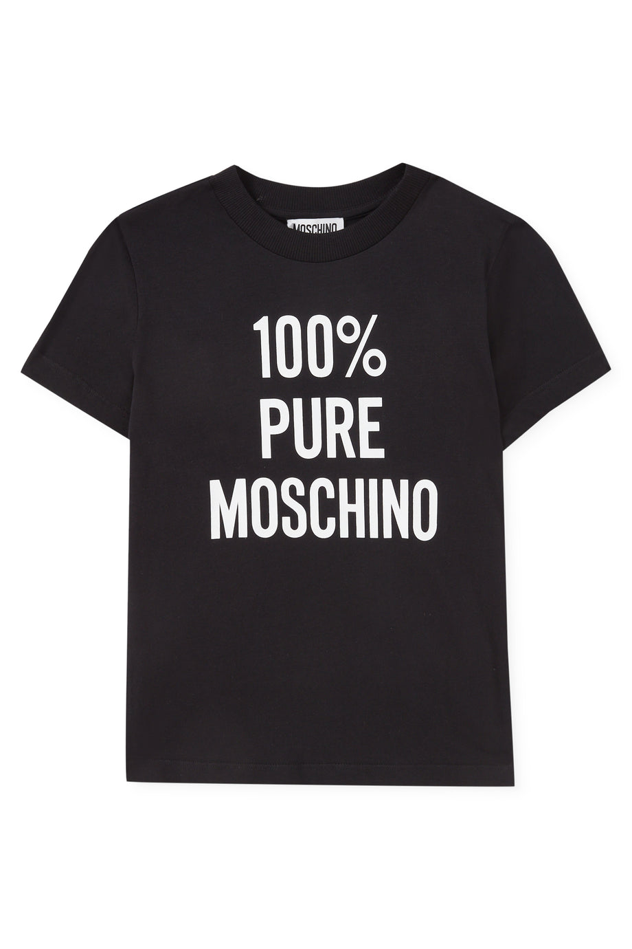 Çocuklar için Pamuklu Slogan T-shirt - Siyah