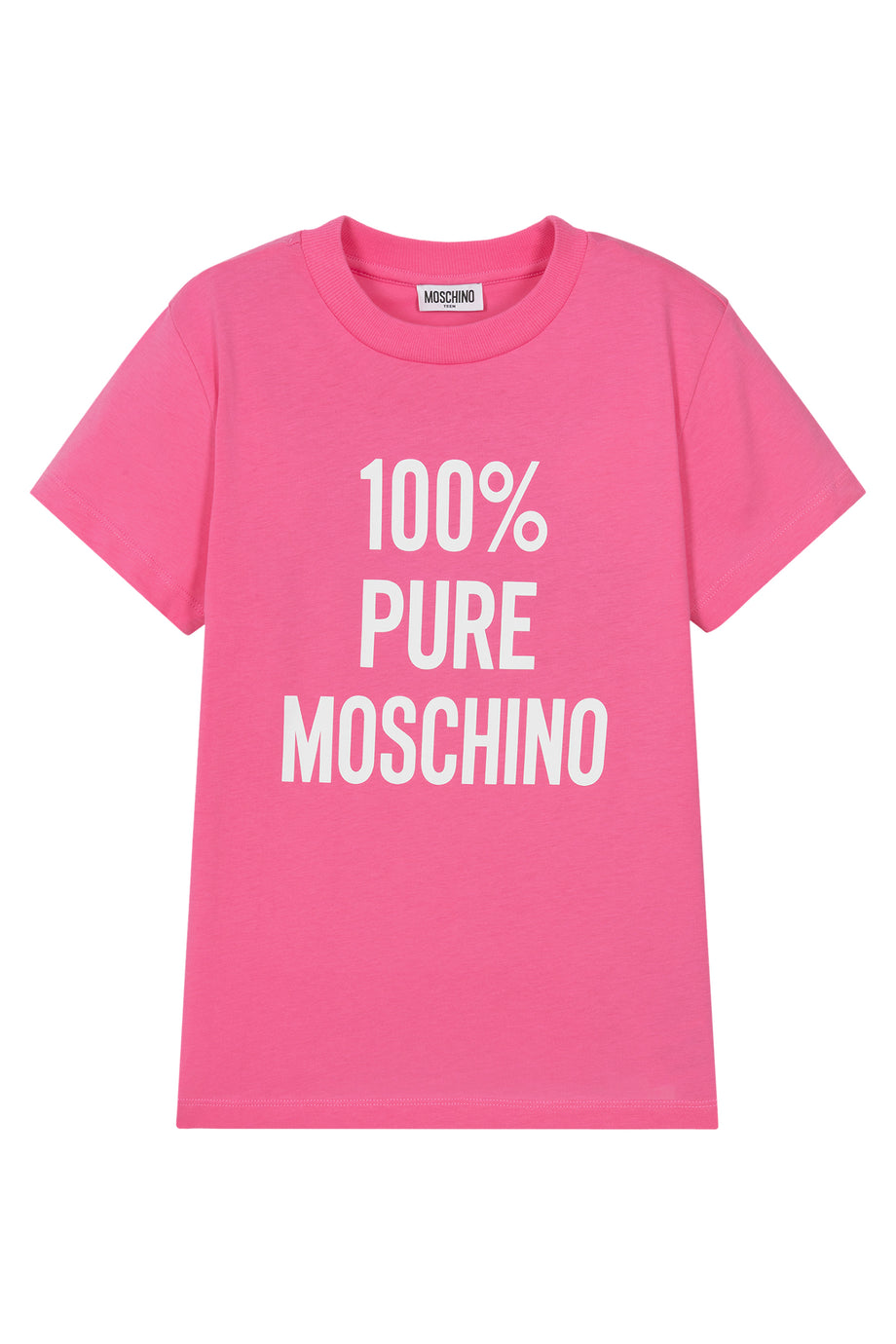 Çocuklar için Pamuklu Slogan Tişört - Pembe