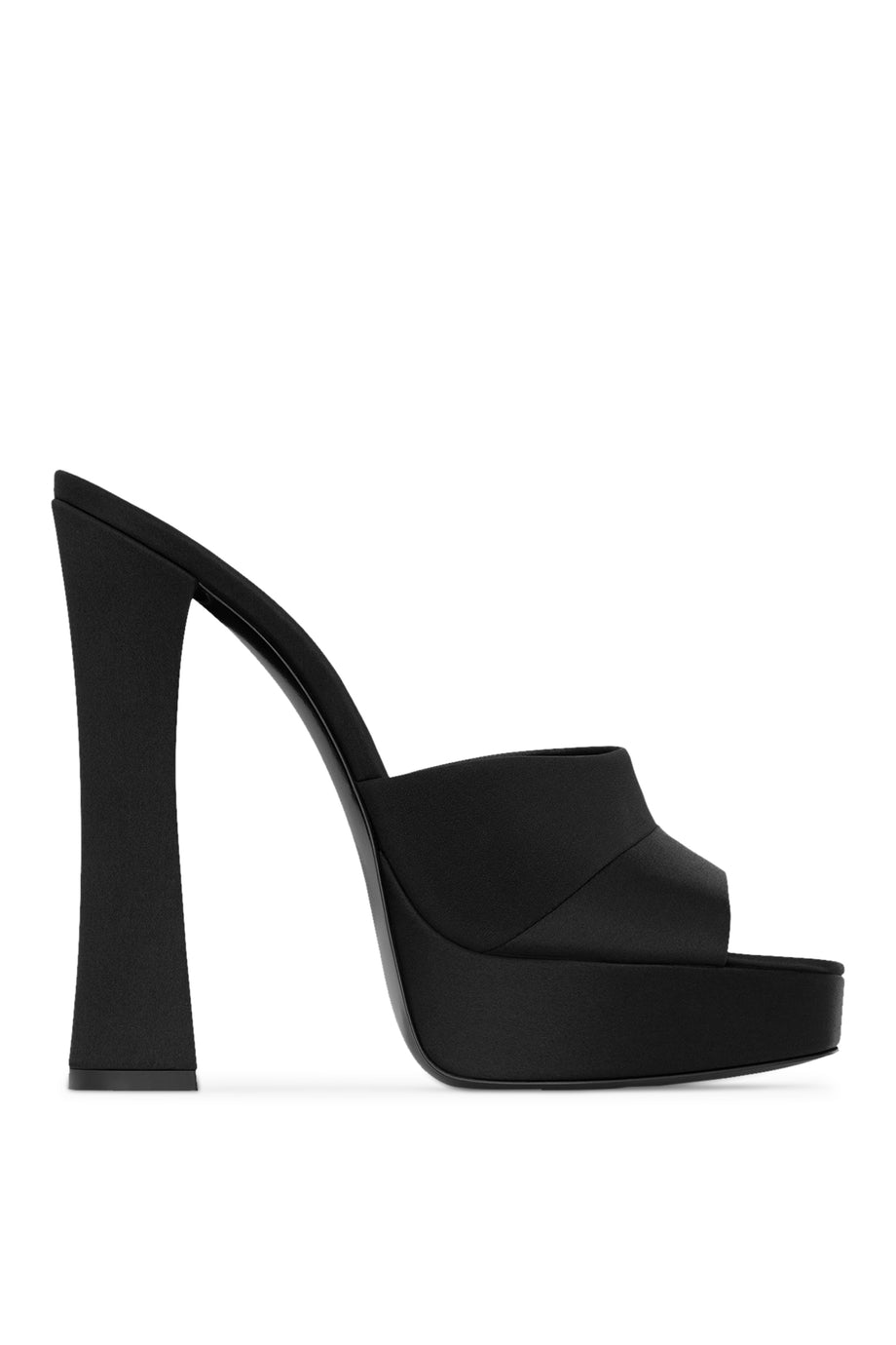 Saint Laurent Boogie 110 Saten Platform Mules