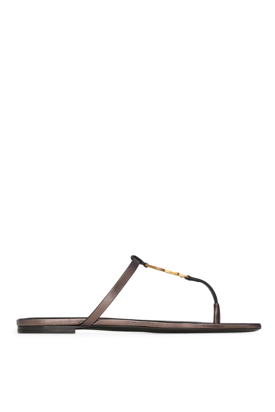 Cassandra Düz Deri Sandaletler - Saint Laurent