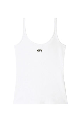 Off-White Off Stamp Ribbed Atlet Tişört