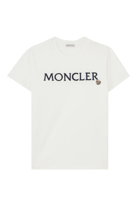 Moncler Logolu Beyaz T-Shirt