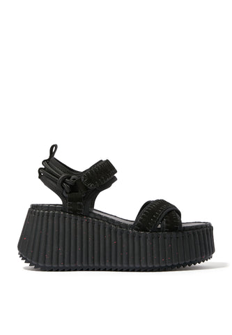 Chloé Nama 80 Deri Platform Sandalet
