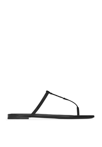 Saint Laurent Cassandra Düz Deri Sandalet