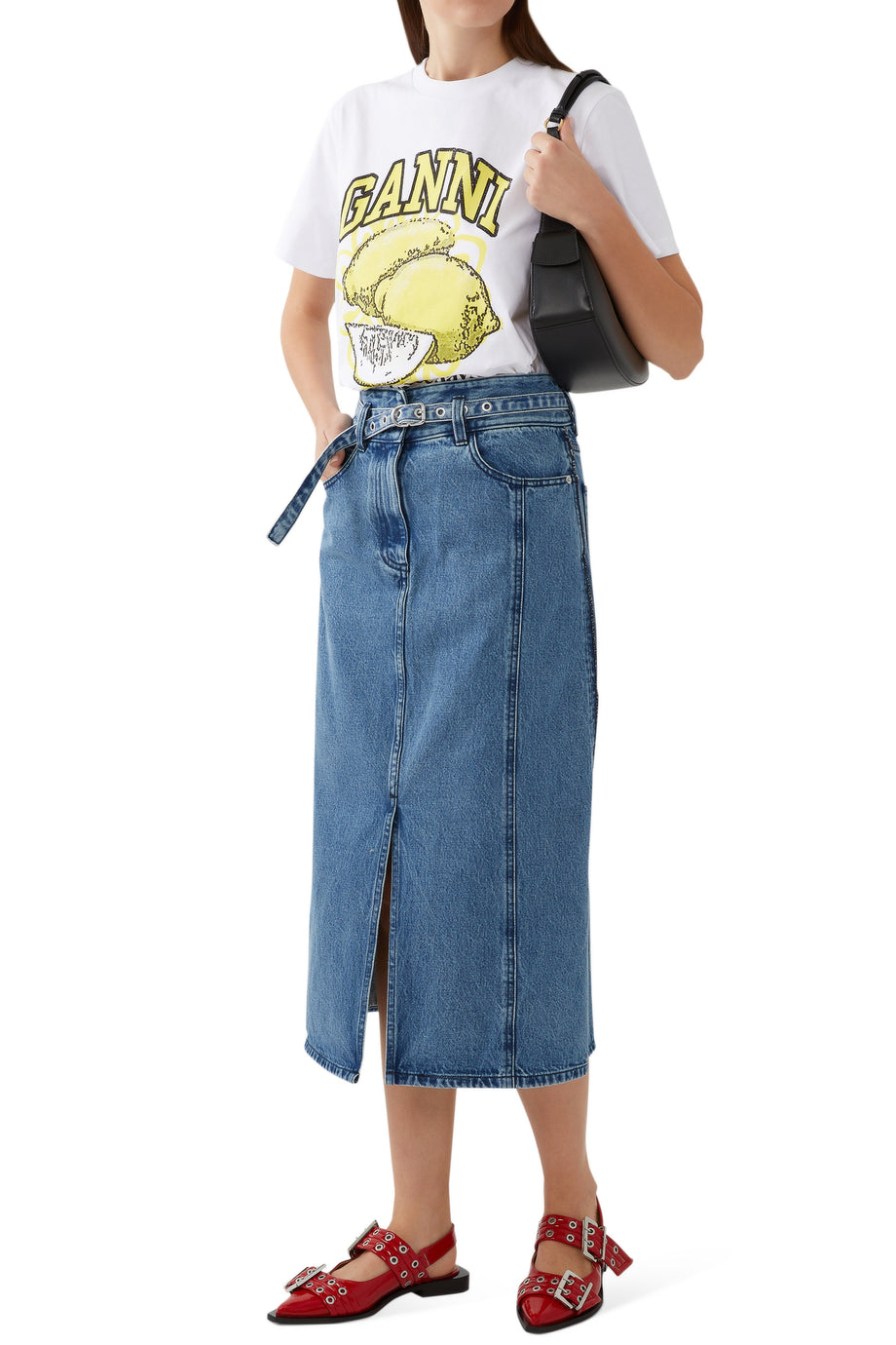 Şık Geniş Kemerli Balerin Ayakkabılar