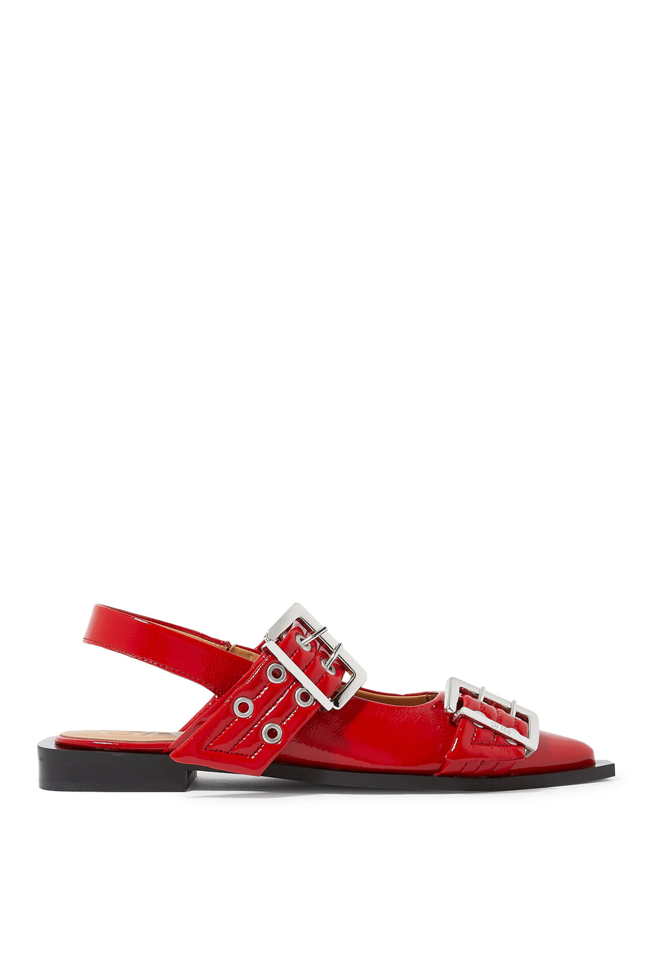 Şık Geniş Kemerli Balerin Ayakkabılar