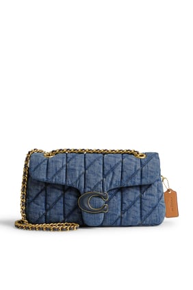 Dikdörtgen Kemerli Denim Tabby 26 - Mavi