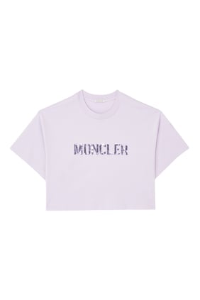 Moncler Kısa Kol Tişört - Mor