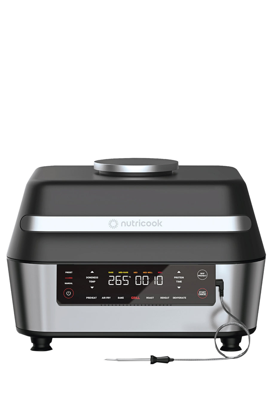 Smart Indoor Grill & Air Fryer XL 8.5L Akıllı Termometre, 1760 Watt, Çok Fonksiyonlu Mutfak Cihazı