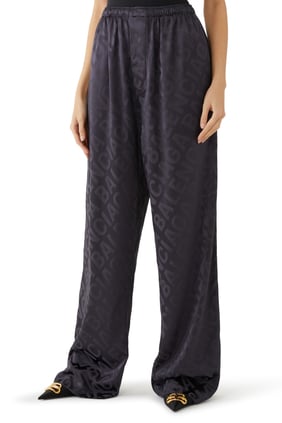 BB Monogram Jakarlı Pijama Pantolonu - Şık ve Rahat