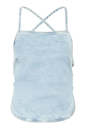 Nisan İpek Denim Bluz