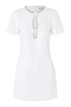 Işıltılı Payetli Mini Elbise