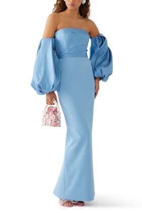 Carmen Krep Maxi Elbise
