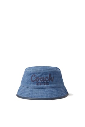 Coach 1941 Nakışlı Denim Bucket Şapka