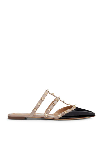 Valentino Garavani Rockstud Düz Deri Terlik