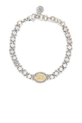 Eternity Bilezik, 18 Ayar Sarı Altın ve Gümüş